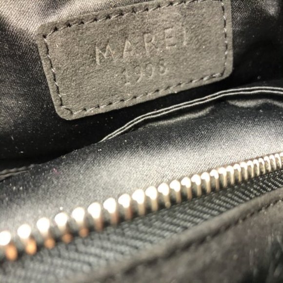 Marei 1998 Pampas Black Faux Fur Handbag NEW Small - Picture 5 of 6